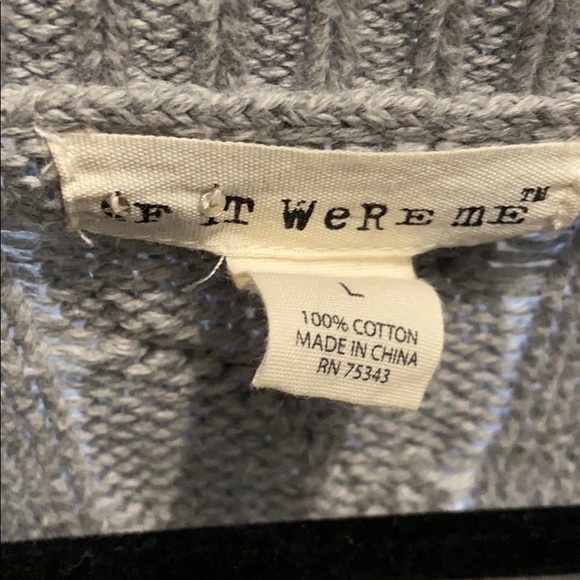 IF IT WERE ME SWEATER SZ L Juniors - Picture 3 of 4